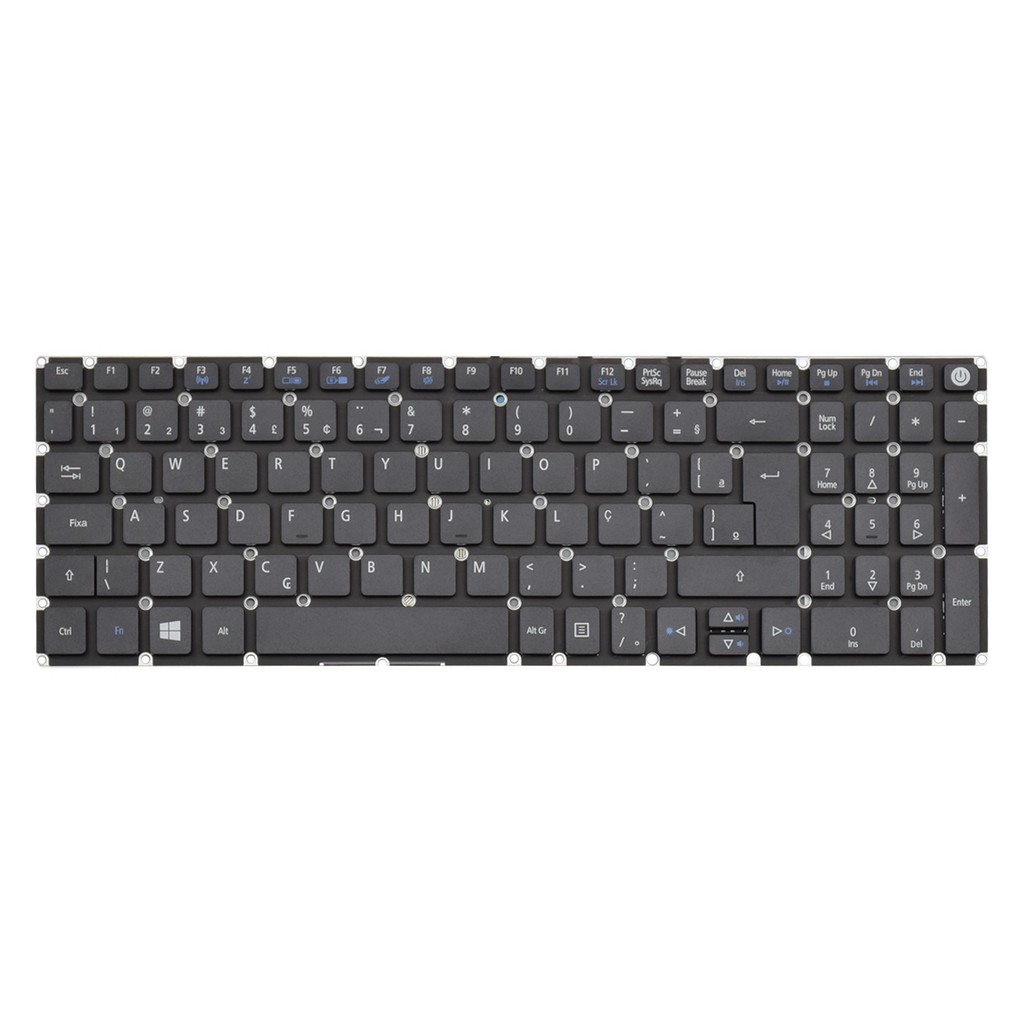 Teclado para Notebook Acer Aspire A515-51G-C97B | Preto ABNT2 - F3 WI-FI - Computers & Accessories