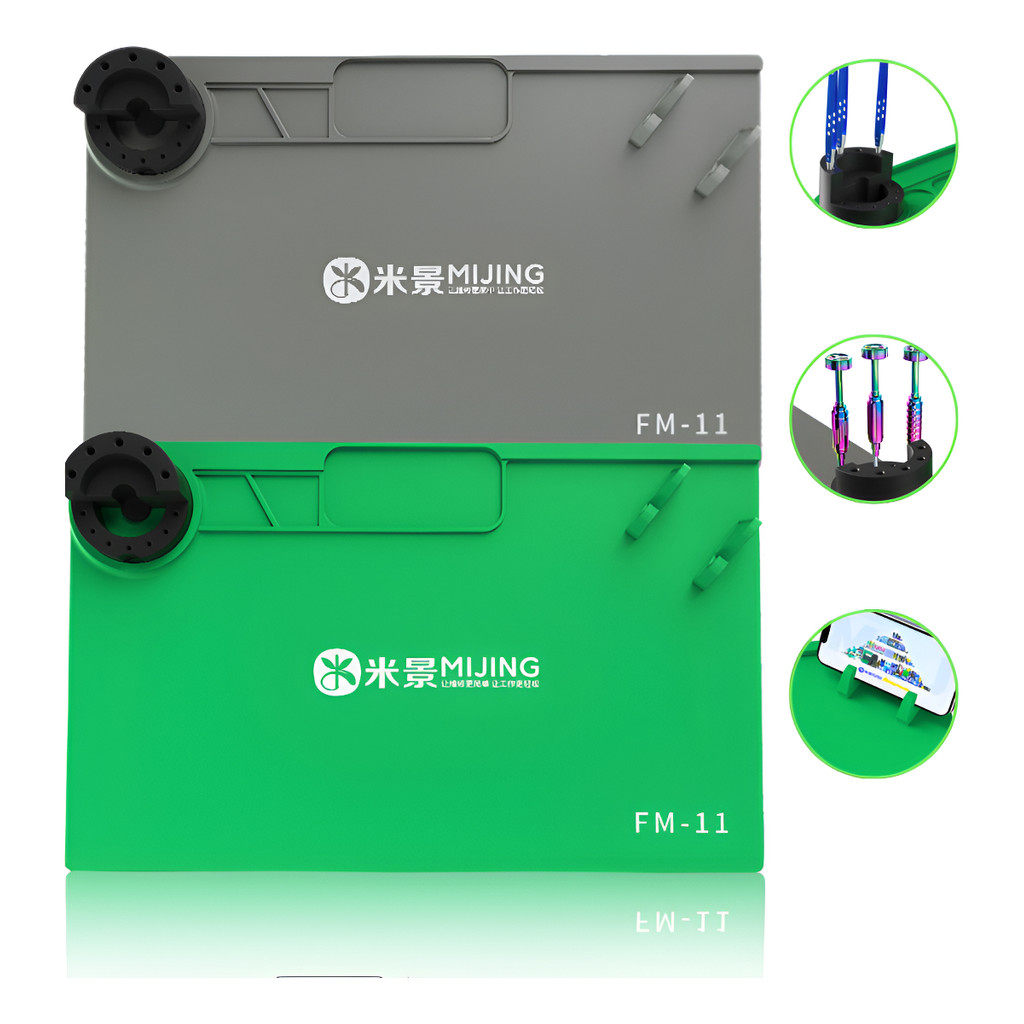 Manta Tapete Silicone Antiestática Bancada 45x28 Mijing Fm-11