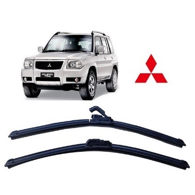 Par Palhetas Limpador De Parabrisa Dianteiro Para Mitsubishi Pajero Tr4 2002 2003 2004 05 06 07 08 09 10 11 12 13 14 15