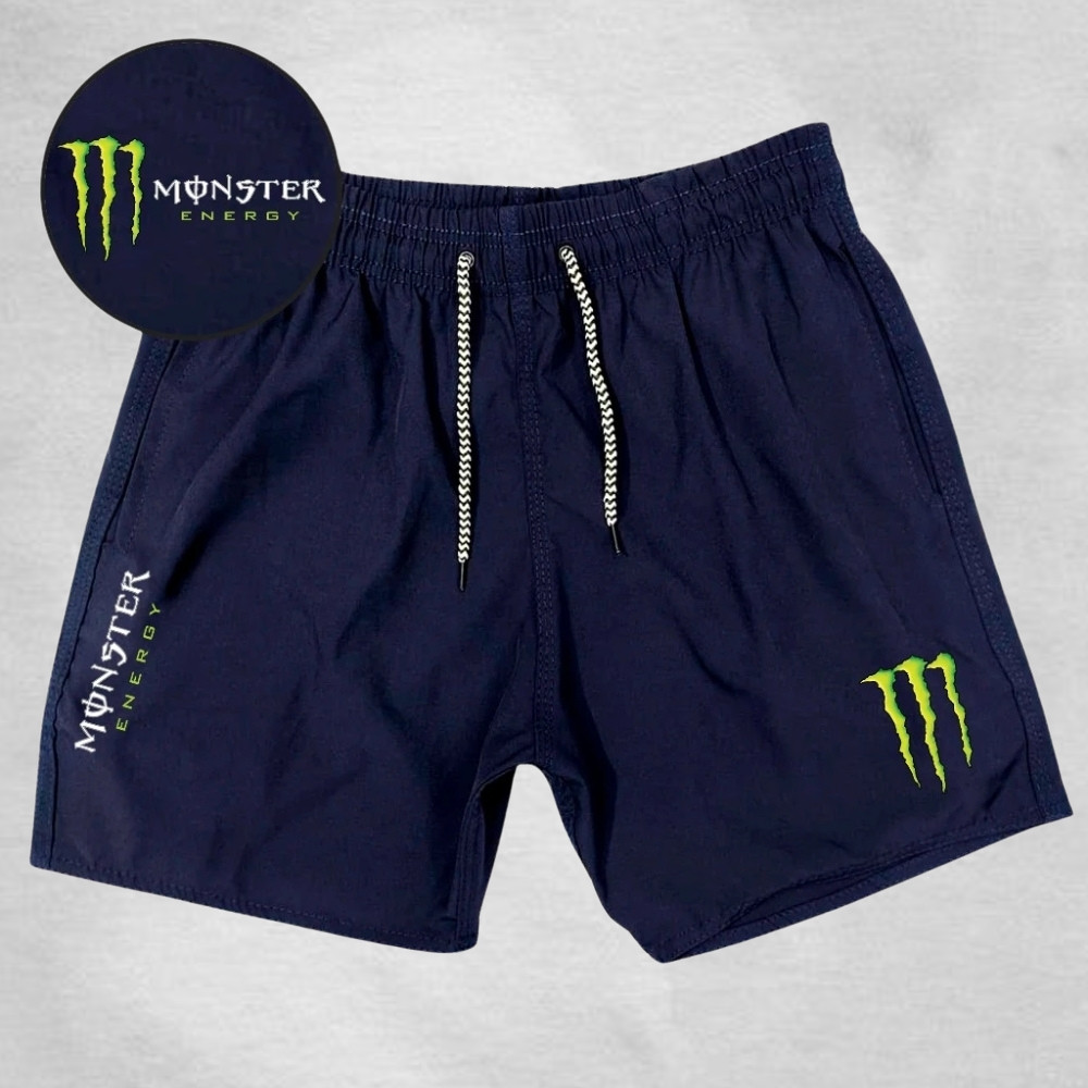 Bermuda Masculino Elastano Modelo Academia - Mo_nster 02 - Esportivo Ideal para lazer corridas e esportes Promoção