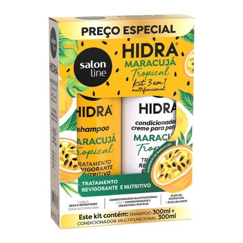 SALON LINE KIT HIDRA SHAMPOO + CONDICIONADOR 300ML MARACUJA