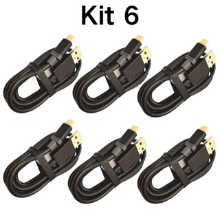 Kit 6 Cabo Carregador Turbo 25w V8/iPhone/Tipo C/V3 Carrega Rápido Micro Usb PS3 GPS Celular em Oferta na Shopee