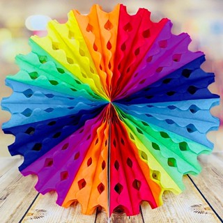 10 DECORAÇÃO DE PAPEL LEQUE COLORIDO (G) 50CM-6132-31 FESTA JUNINA 2025  (EX) em Oferta na Shopee