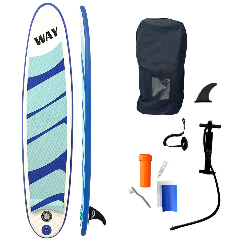 Imagem Prancha Sup Stand Up Race Paddle Inflavel Rj Rigida sem Remo para Surf Praia Lagoa Verão
