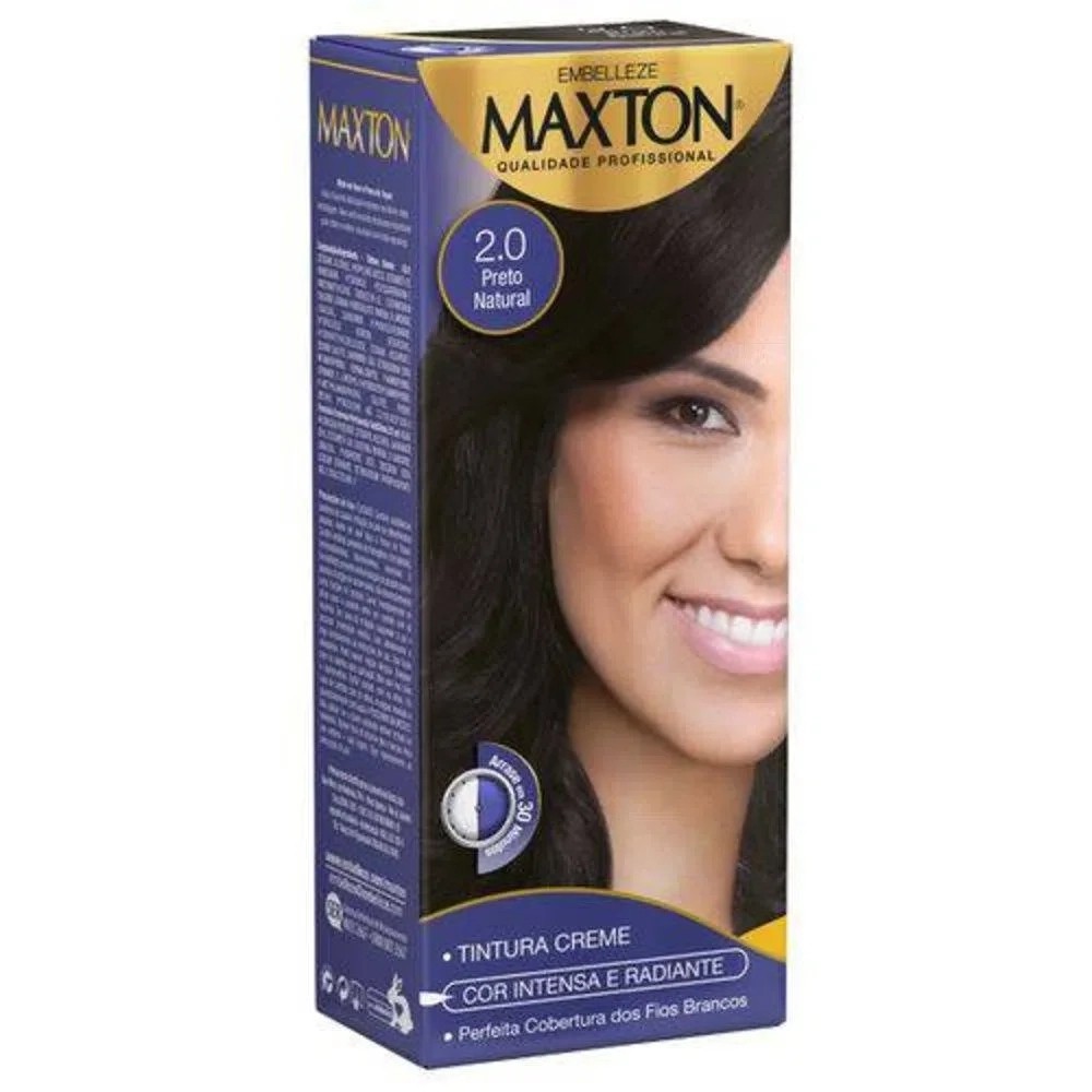 Tintura Maxton Nº 2.0 Preto Natural — imagem 2 de 2