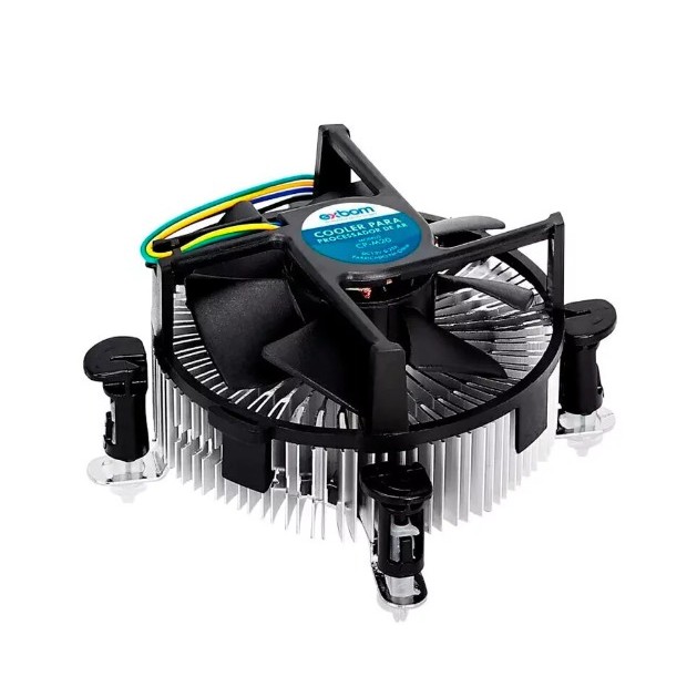 COOLER PC FAN PROCESSADOR CPU LGA 775/1151/1155/1156/1150 (CP-M20) EXBOM
