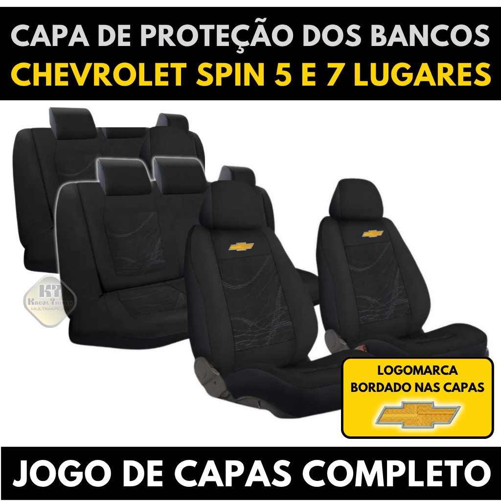 Capa Banco Automotivo Carro Tecido Grosso Chevrolet Spin, Zafira, 7 LUGARES, Blazer 5 Lugares, Modelo Universal