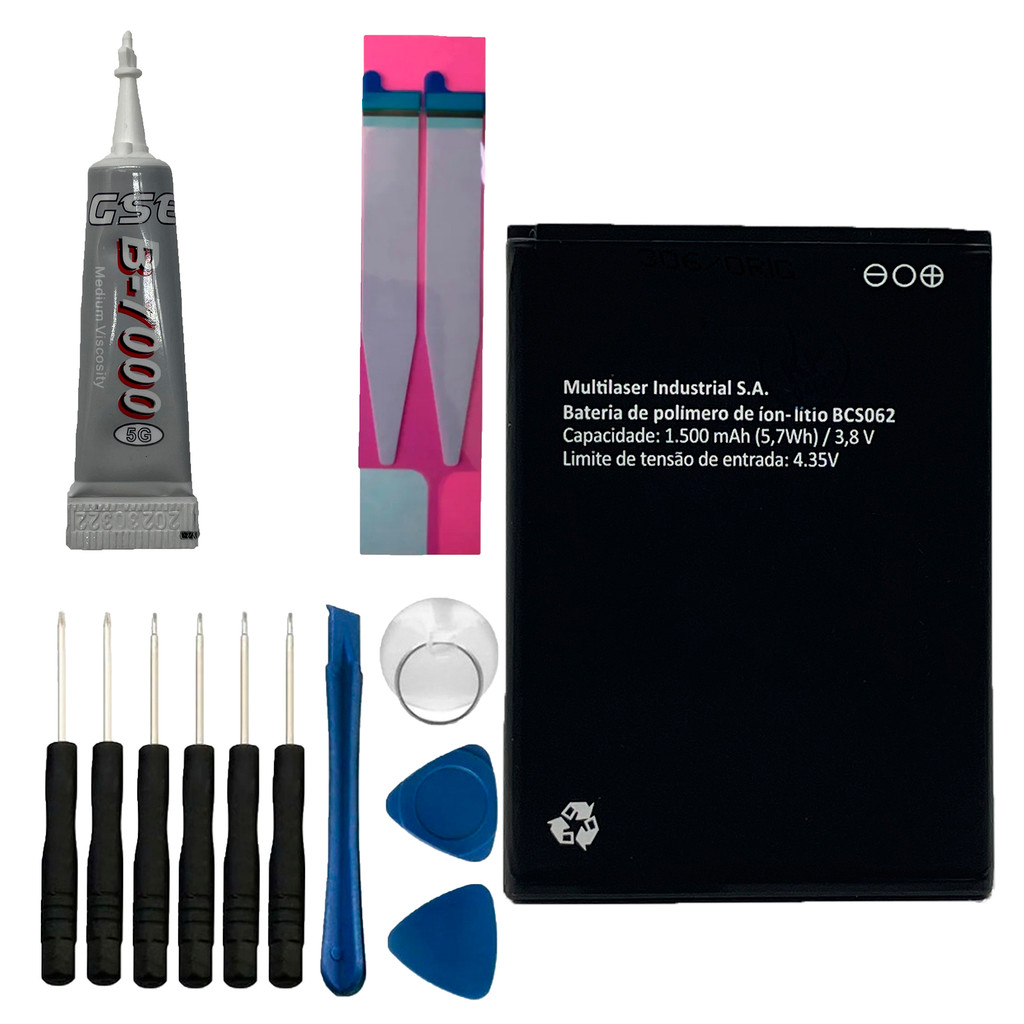 Power Bateria Compativel com Multilaser Ms45 + Kit Reparo