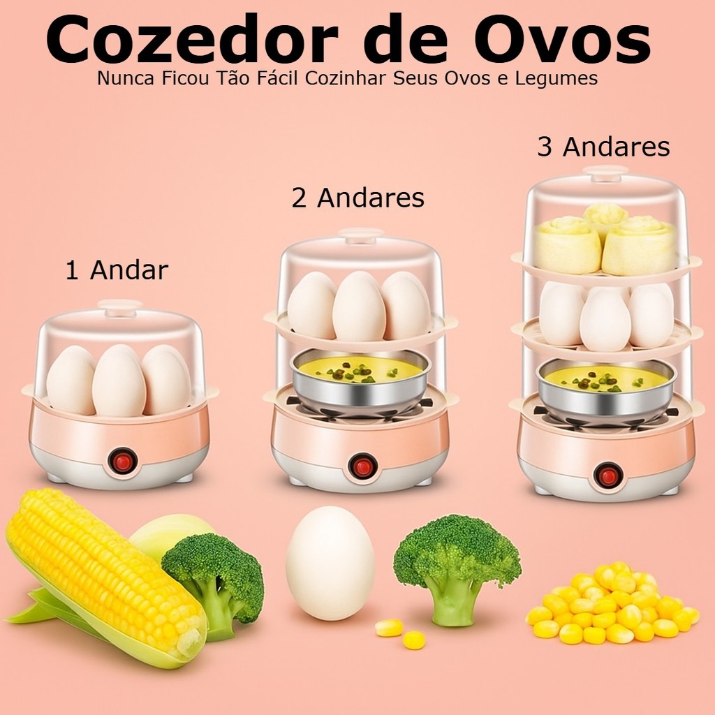 Cozedor De Ovos Elétrico Multifuncional Portátil Elétrico Cozinhar A Vapor 110v Rápido Casa em Oferta na Shopee