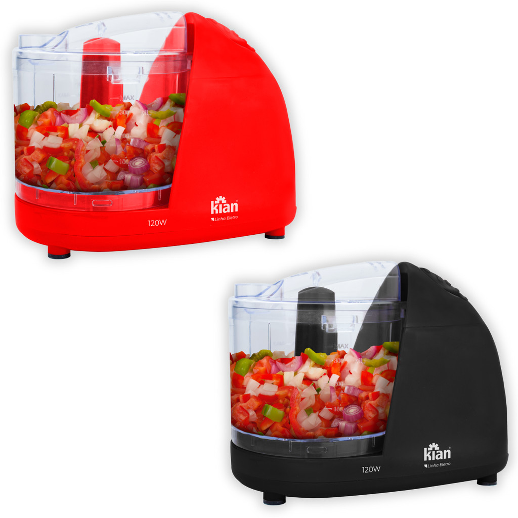 Mini Processador De Alimentos Elétrico Compacto Prático E Versátil - Kian
