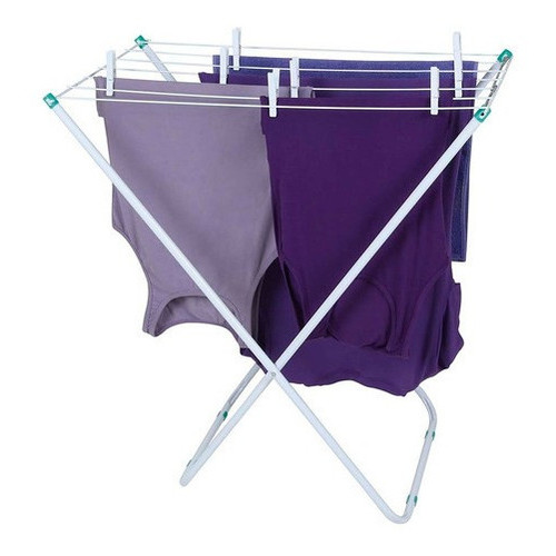 Varal De Chão Reforçado Sem Abas Dobrável Retrátil Slim Branco Casa Apartamento Área Serviço Mor em Oferta na Shopee