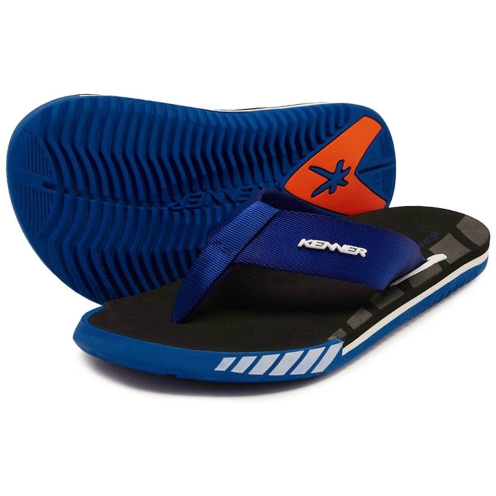 Chinelo Kenner Kick S Up Masculino - Preto e Azul Escuro