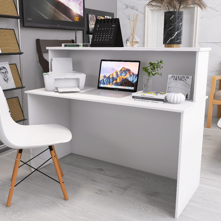 Balcão Para Recepção Organizador Branco
