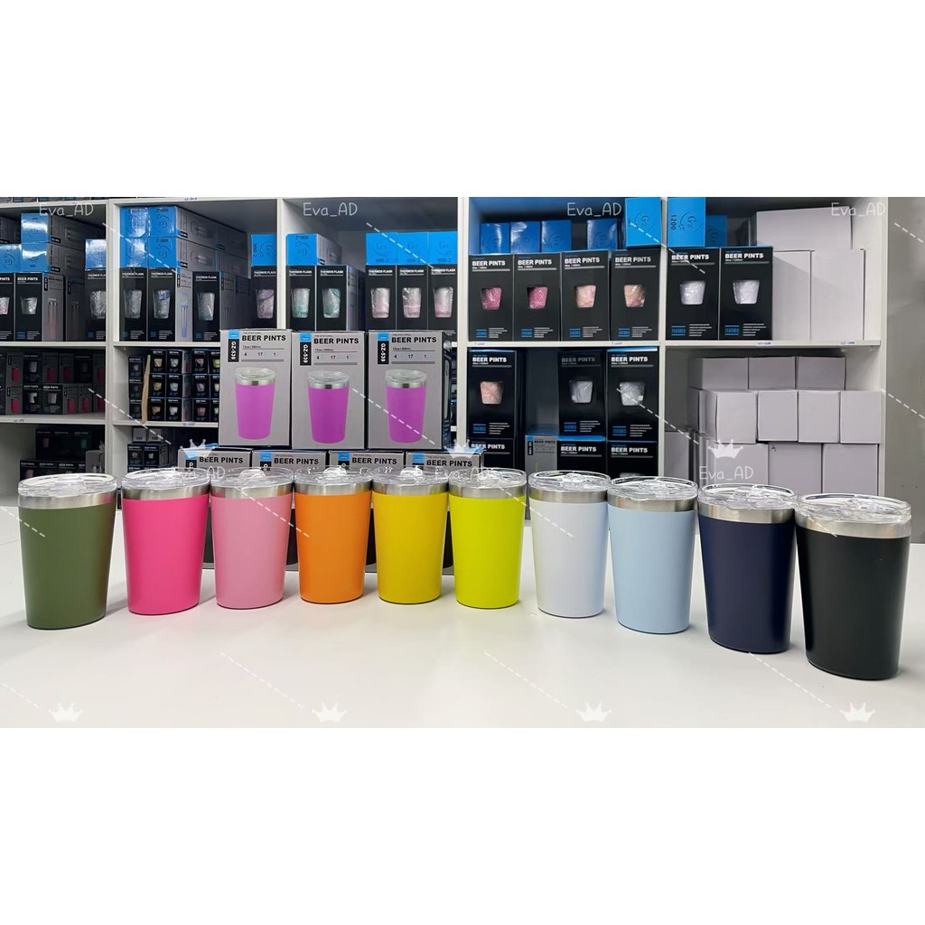 Copo térmico cerveja Aço Inox com tampa 360Ml Copo de leite Xícara de café，xícara em Oferta na Shopee