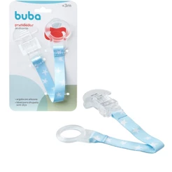 Prendedor de Chupeta Estrelas Azul 20947 - Buba