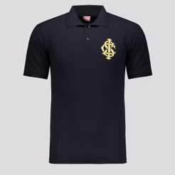 Polo Internacional Preta e Dourada