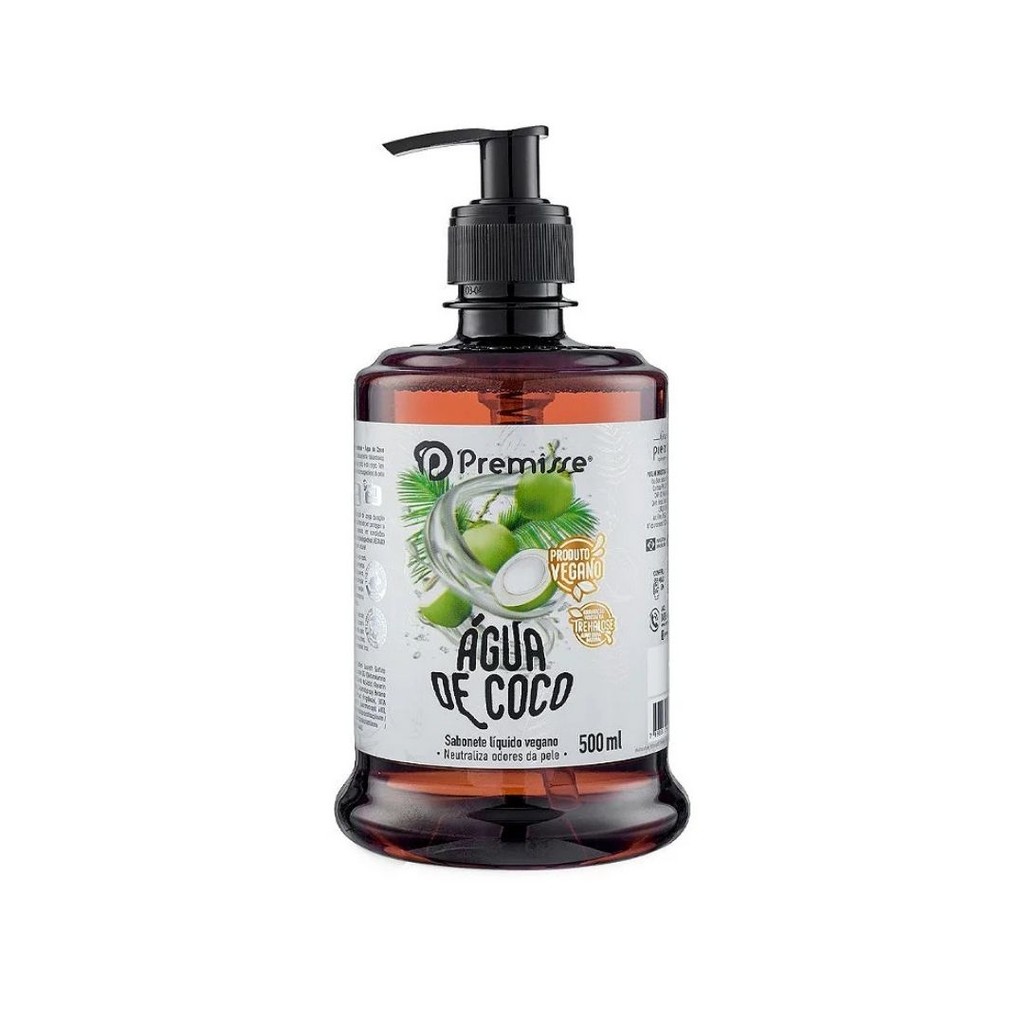 Sabonete Liquido Premisse 500ml Vegano Água de Coco