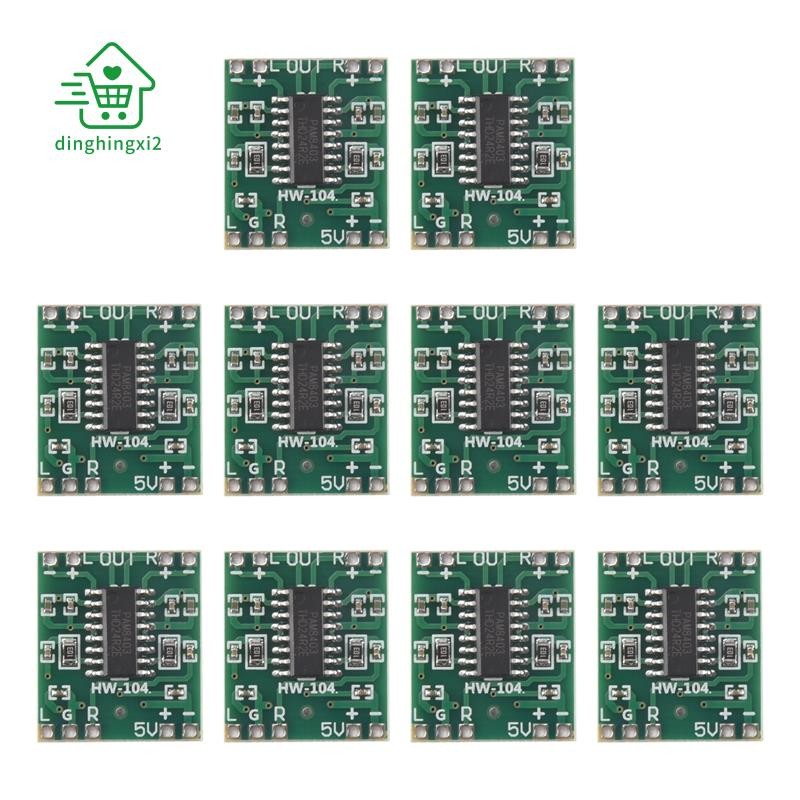 10 PCS PAM8403 Módulo Super Mini Placa Amplificadora Digital 2x3w Classe D 2.5V A 5V De Potência em Oferta na Shopee