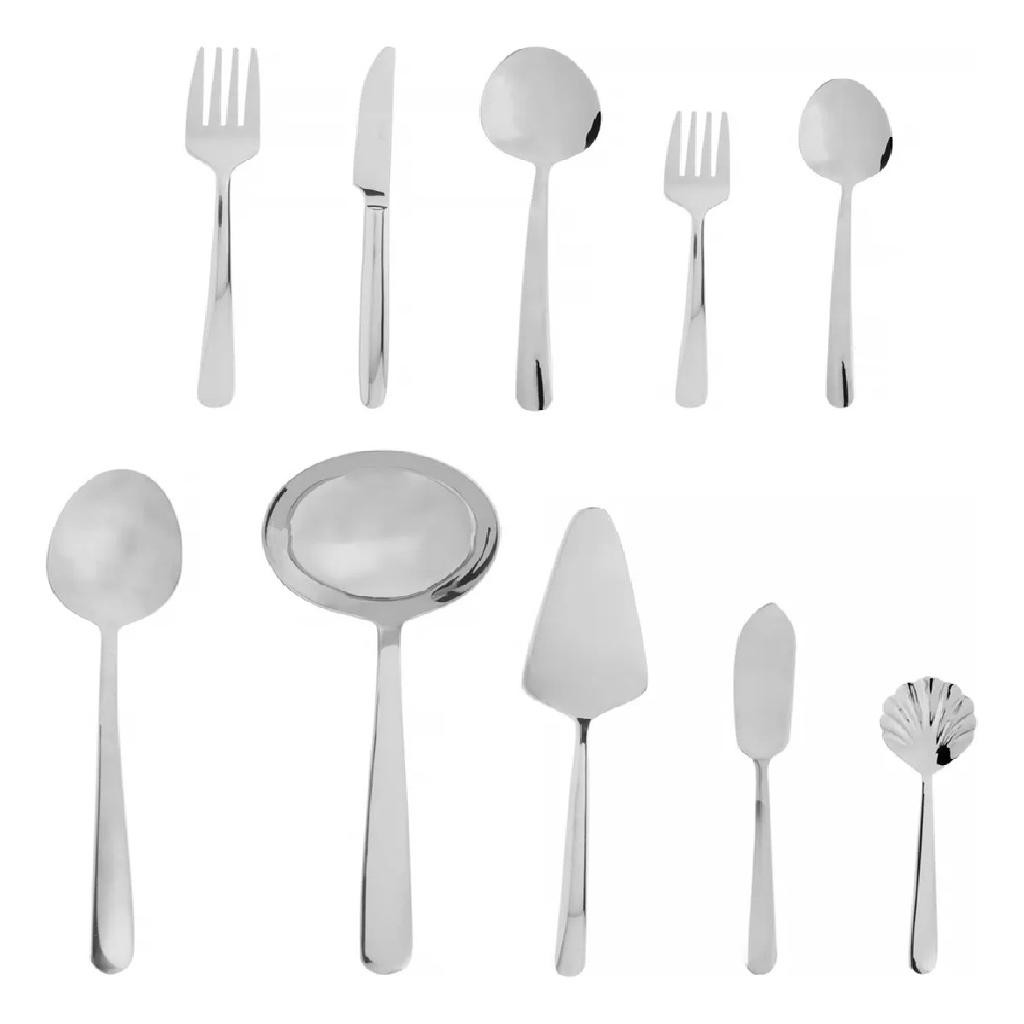 Faqueiro Inox Wolff Viena 25 Peças Com Talheres Servir