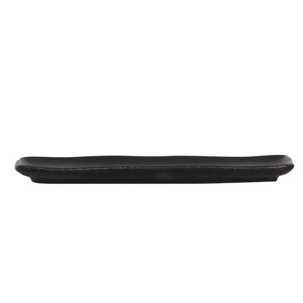 Travessa Retangular Pequena Orgânico Preto Matte Porto Brasil — imagem 2 de 2
