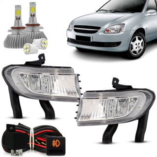 Kit Farol De Milha Corsa Classic 2011 2012 2013 2014 2015 2016 Botão Original + Led em Oferta na Shopee