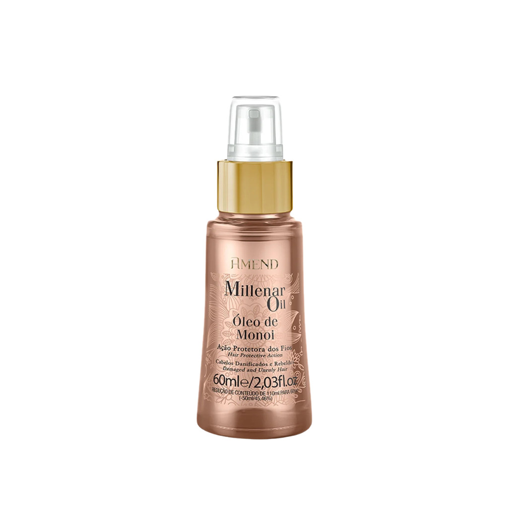 Óleo Reparador de Pontas Monoi Millenar Oil 60ml - Amend Óleo Reparador de Pontas Monoi Millenar Oil 60ml - Amend