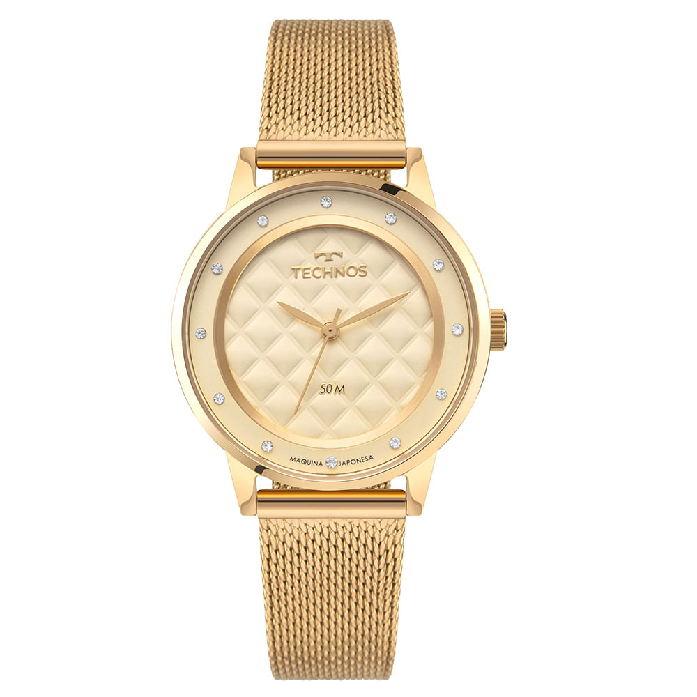 Relógio Technos Feminino Brilho Dourado - 2035NCJ/1X