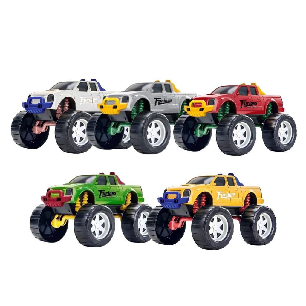 Brinquedo Infantil Carrinho Pick Up Furious Sortido Unitário Usual Brinquedos Carro 644 em Oferta na Shopee