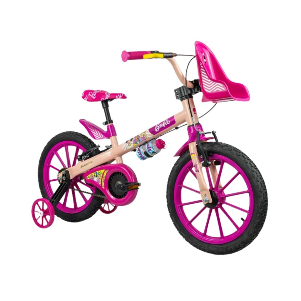 Bicicleta Infantil Aro 16" Barbie Mattel Nathor - 101360160000