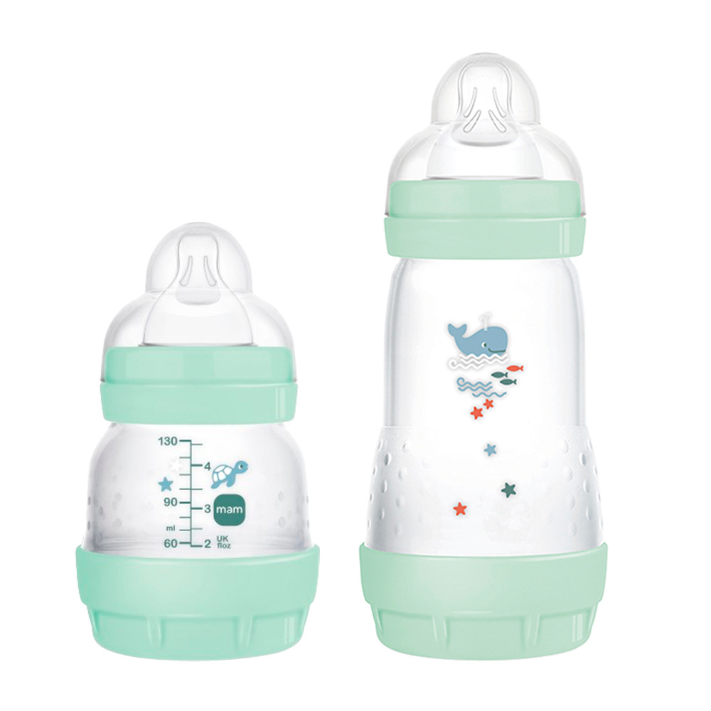 Kit Mamadeira Mam Easy Start Anticólica Duo 0+ meses 130 ml / 260 ml - Mom & Baby