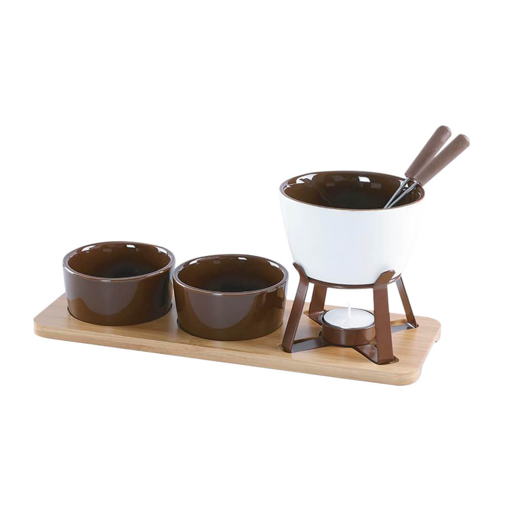 Aparelho de Fondue de Chocolate em Cerâmica 8 Peças Lier - Hauskraft - Home & Living