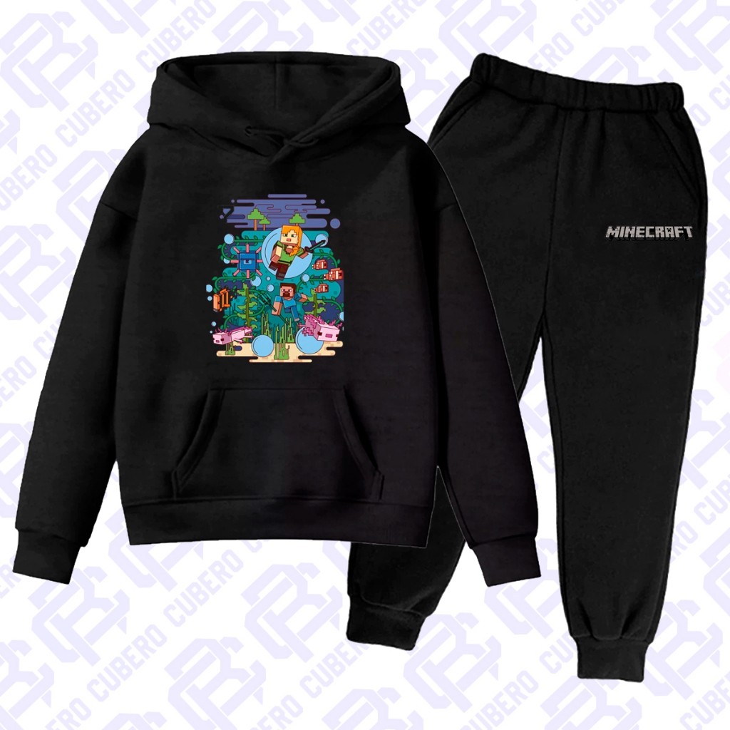Conjunto Moletom Infantil Blusa e Calça Jogo Minecraft Game Divertido em Oferta na Shopee