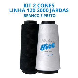 Kit 2 Linhas Reta - 2 Mil Jardas - Maquina Costura Reta em Oferta na Shopee