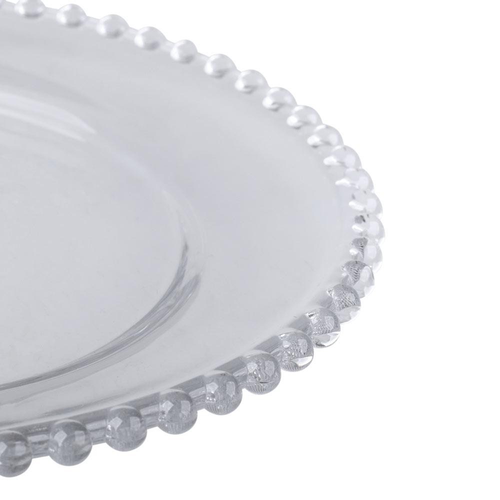 Detalhes do Prato Sousplat de Vidro 21cm Petit Cazza