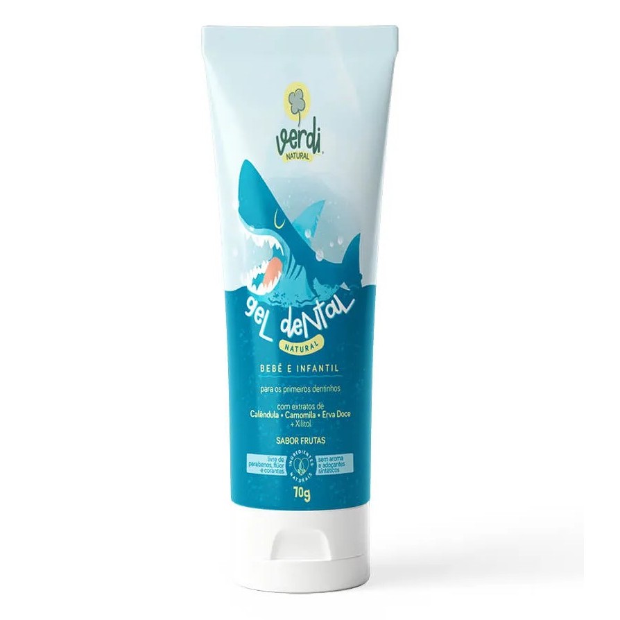 Gel Dental Natural Infantil para Bebê - Verdi Natural em Oferta na Shopee