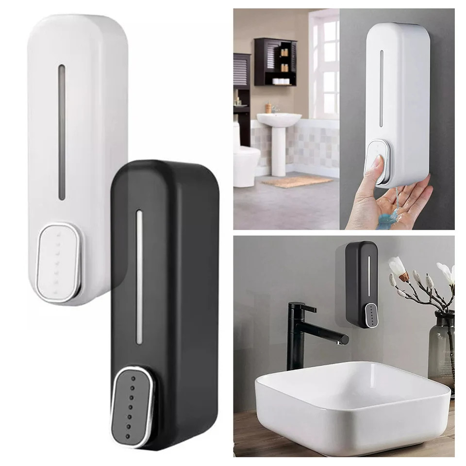 Dispenser Sabonete Sabão Líquido Porta Saboneteira De Parede Banheiro Suporte Dispensador Álcool Gel