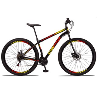 Bicicleta Aro 29 Aço Carbono 21v Cripto Freios A Disco Garfo em Oferta na Shopee