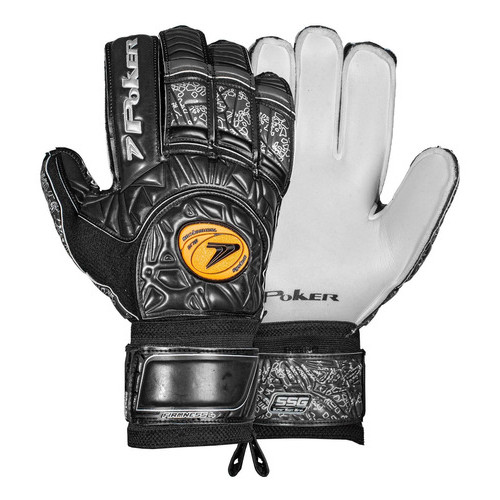 Luva De Goleiro Futebol De Campo Profissional Firmness 4 Preto Tamanho 9