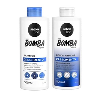 Bomba Crescimento Capilar Shampoo e Condicionado Salon Line em Oferta na Shopee