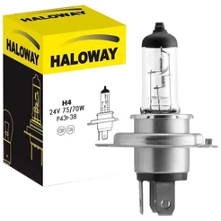 Lâmpada Haloway Halógena H4 Biodo 24v 75/70w P43t-38 Farol