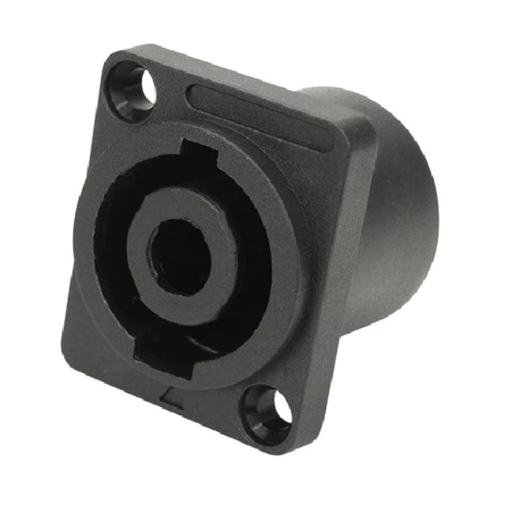 Plug Speakon Fêmea Painel 4 Polos - MXT - Quadrado
