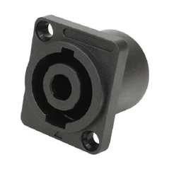 Plug Speakon Fêmea Painel 4 Polos - MXT - Quadrado
