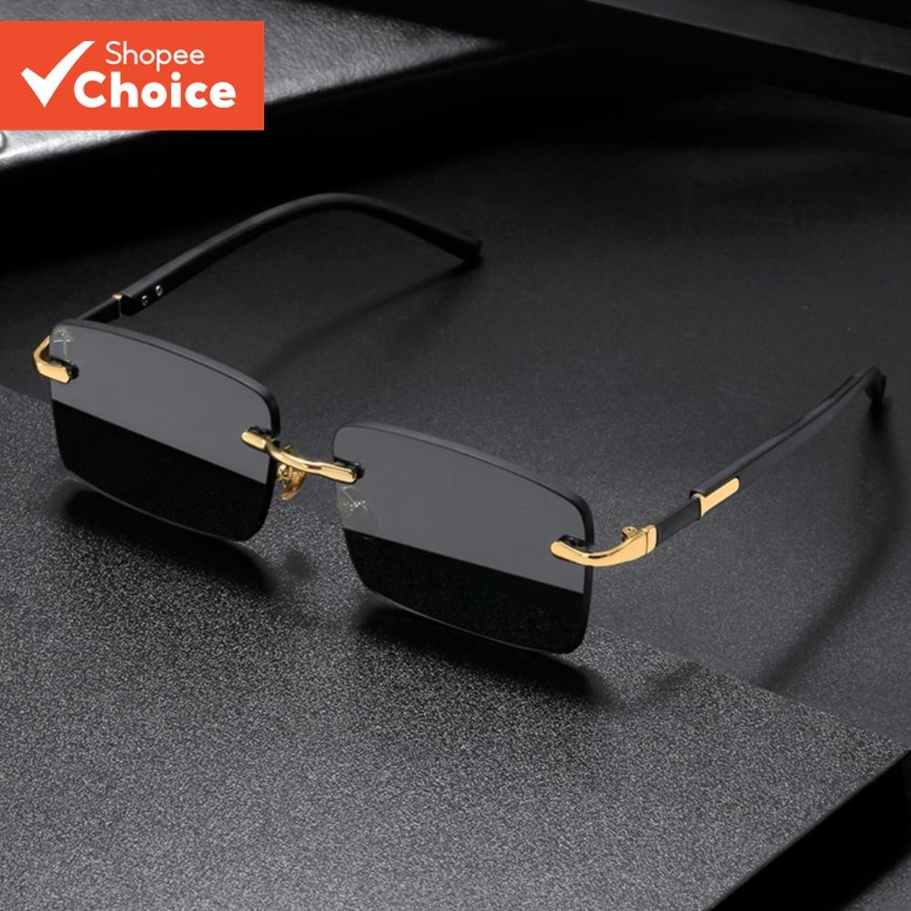 Óculos De Sol Da Moda Sem Moldura , Tons De Cor Gelatinosa De Estilo Europeu