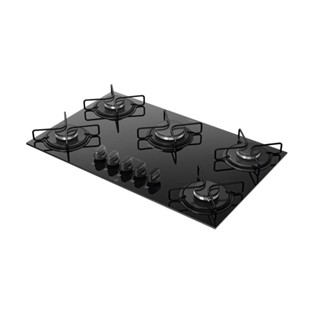 Cooktop a Gás Atlas 5 Bocas Agile Up Preto - Bivolt em Oferta na Shopee