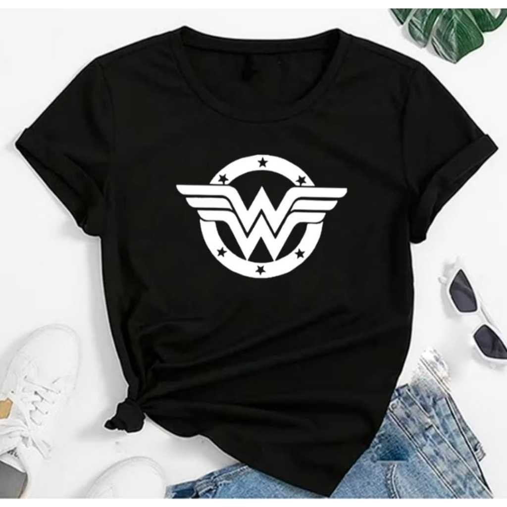 Camisa Camiseta 100% Algodão Moda Feminina Personalisada Mulher Maravilha  lançamento Casual Premium