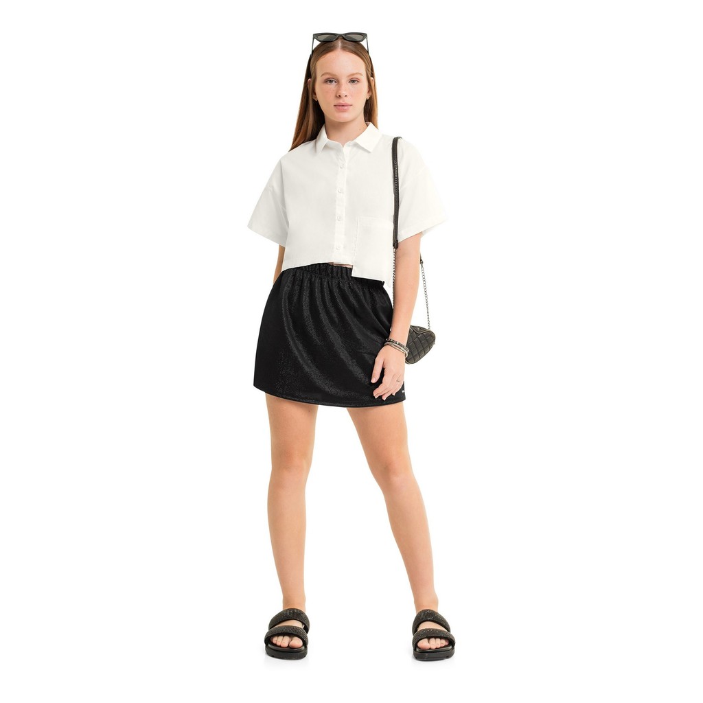 Camisa Cropped Juvenil Gloss