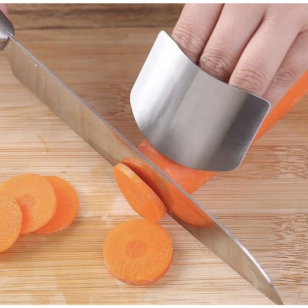 Peça Protetor 1 De Dedo De Aço Inoxidável Anti Corte / Ferramenta De Segurança Para Cozinha/Protetor de Dedos C/ Anéis em Oferta na Shopee