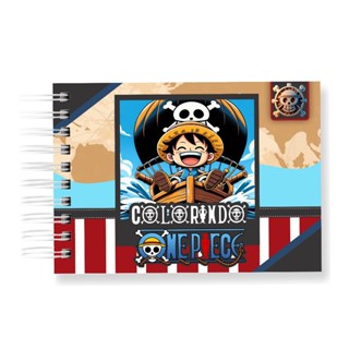 Livro de Colorir ONE PIECE 50 Folhas 120G Caderno de Pintura em Oferta na Shopee