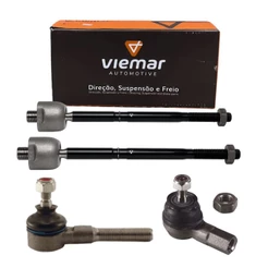 Kit Terminal Ponteira + Terminal Barra Axial Gol Saveiro G2 G3 G4 Dir. Mecânica Viemar