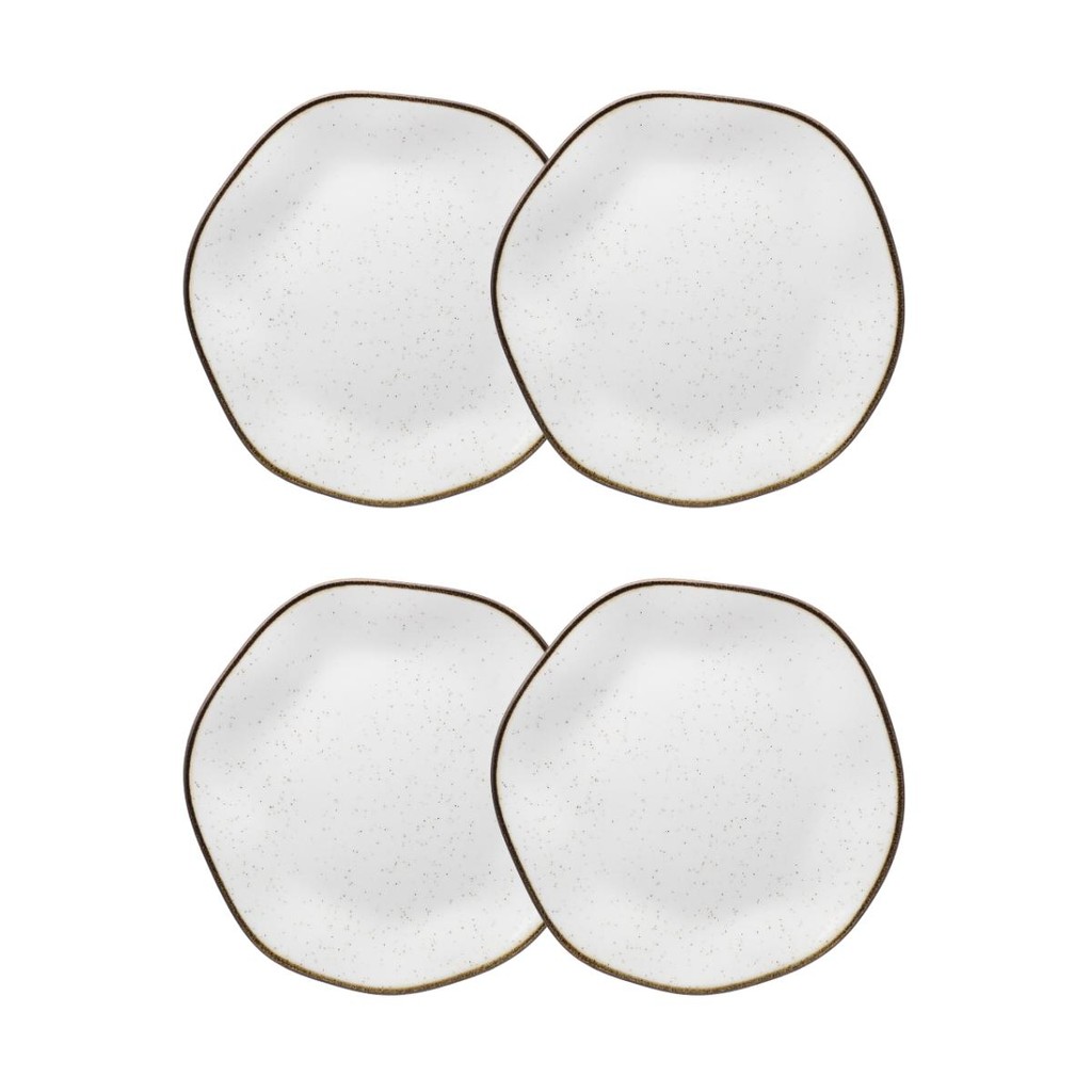 Conjunto 4 Pratos de Sobremesa 21,5 cm Ryo Maresia Porcelana Oxford em Oferta na Shopee